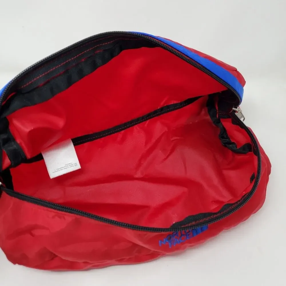 Vintage The North Face Red & Blue Nylon Large belt/waist bag in Great condition